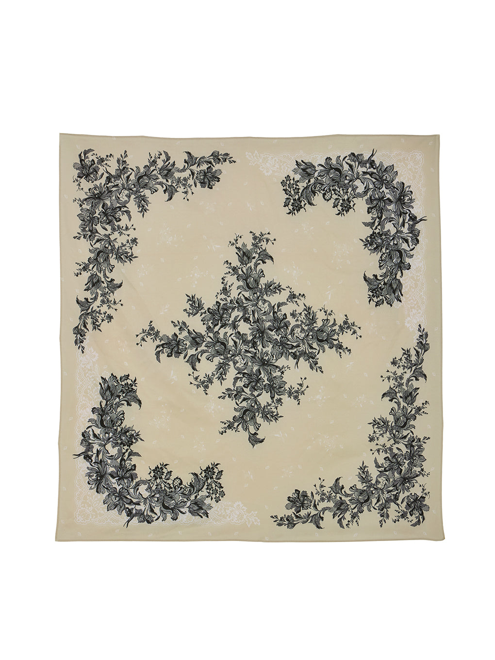 FLORAL LACE PRINT SCARF