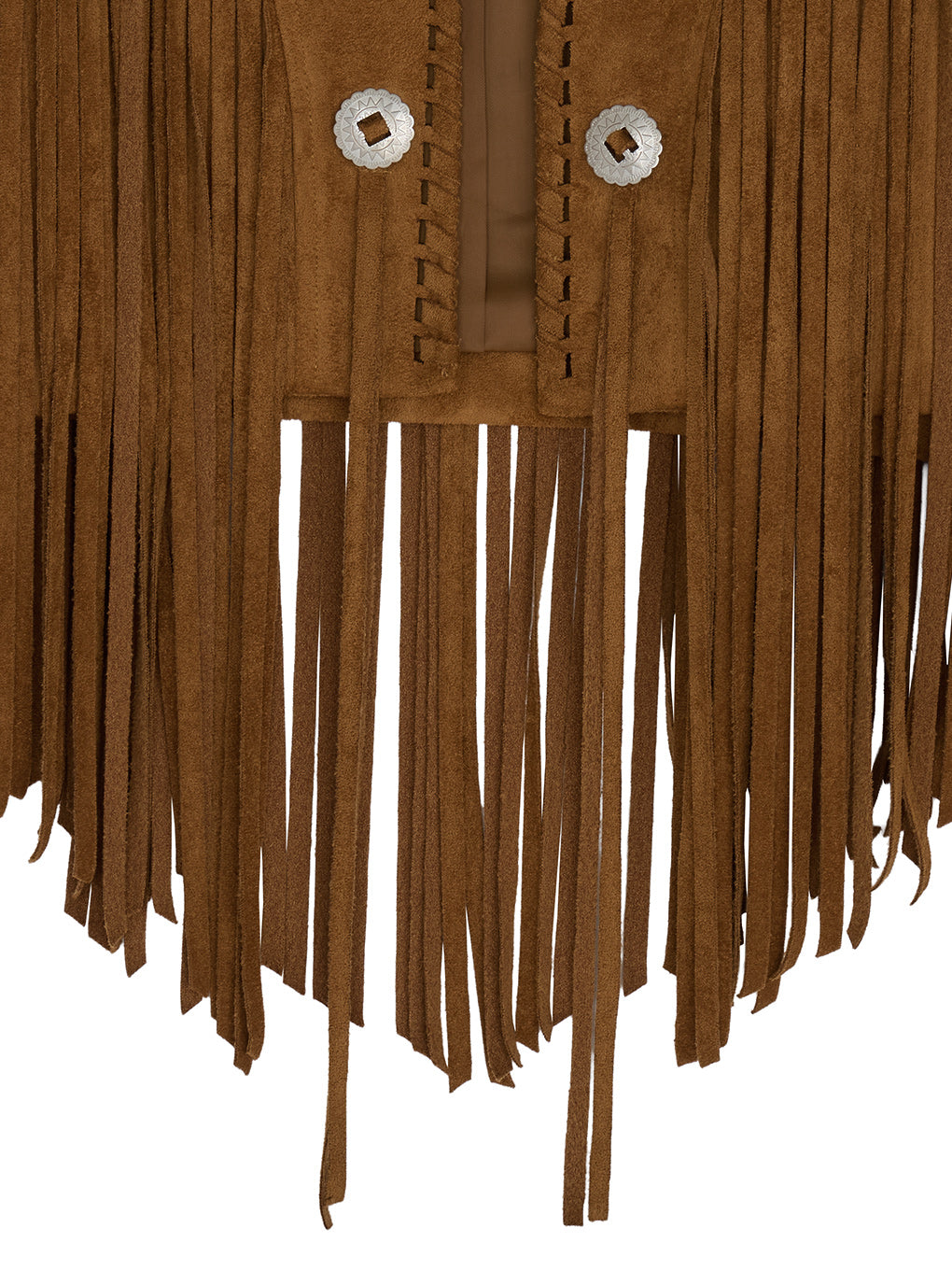 WESTERN FRINGE SYNTHETIC SUEDE VEST