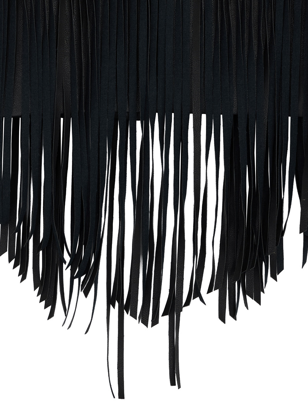 WESTERN FRINGE SYNTHETIC LEATHER VEST