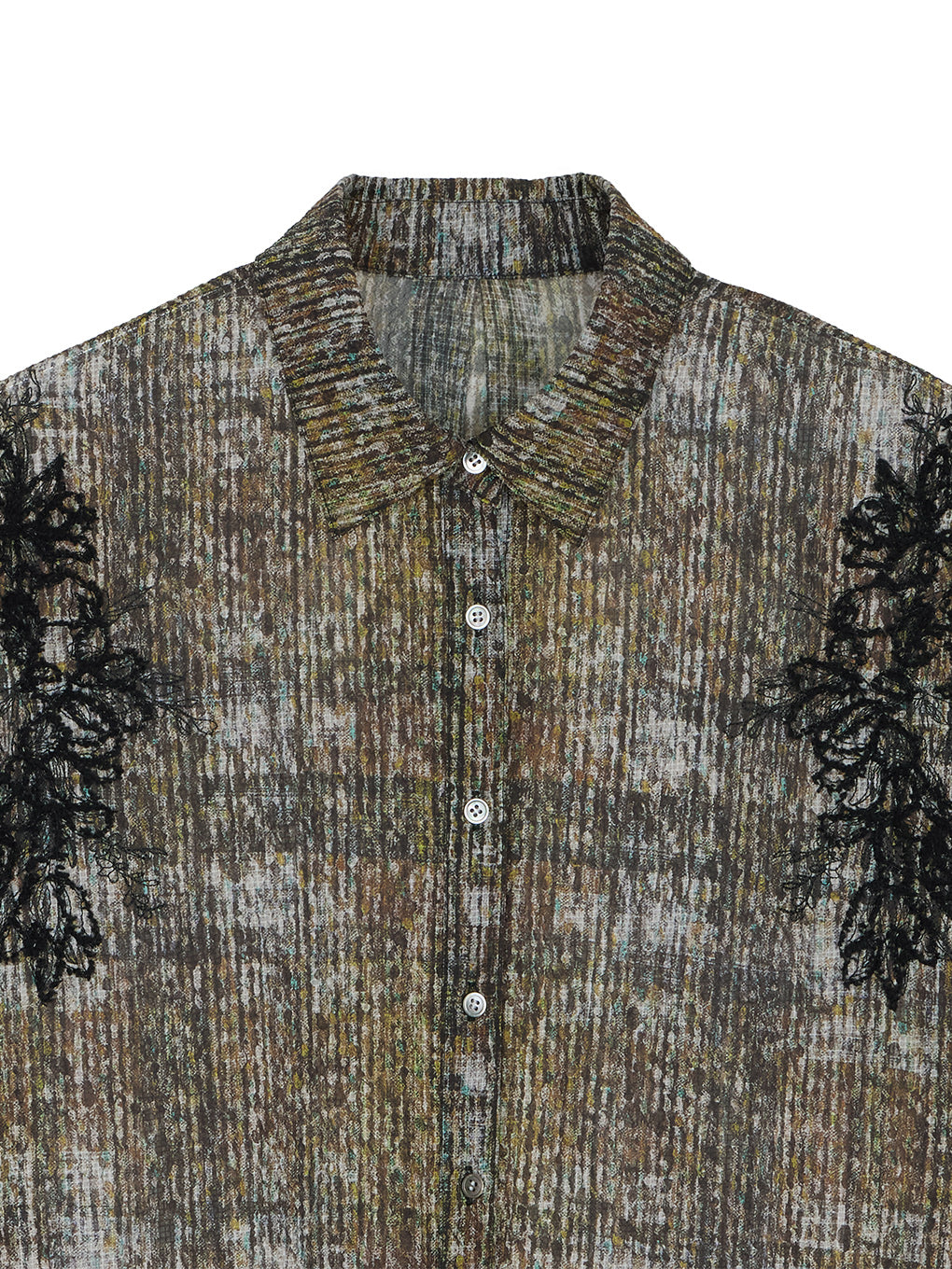 VINTAGE CHECK EMBROIDERY SHIRT