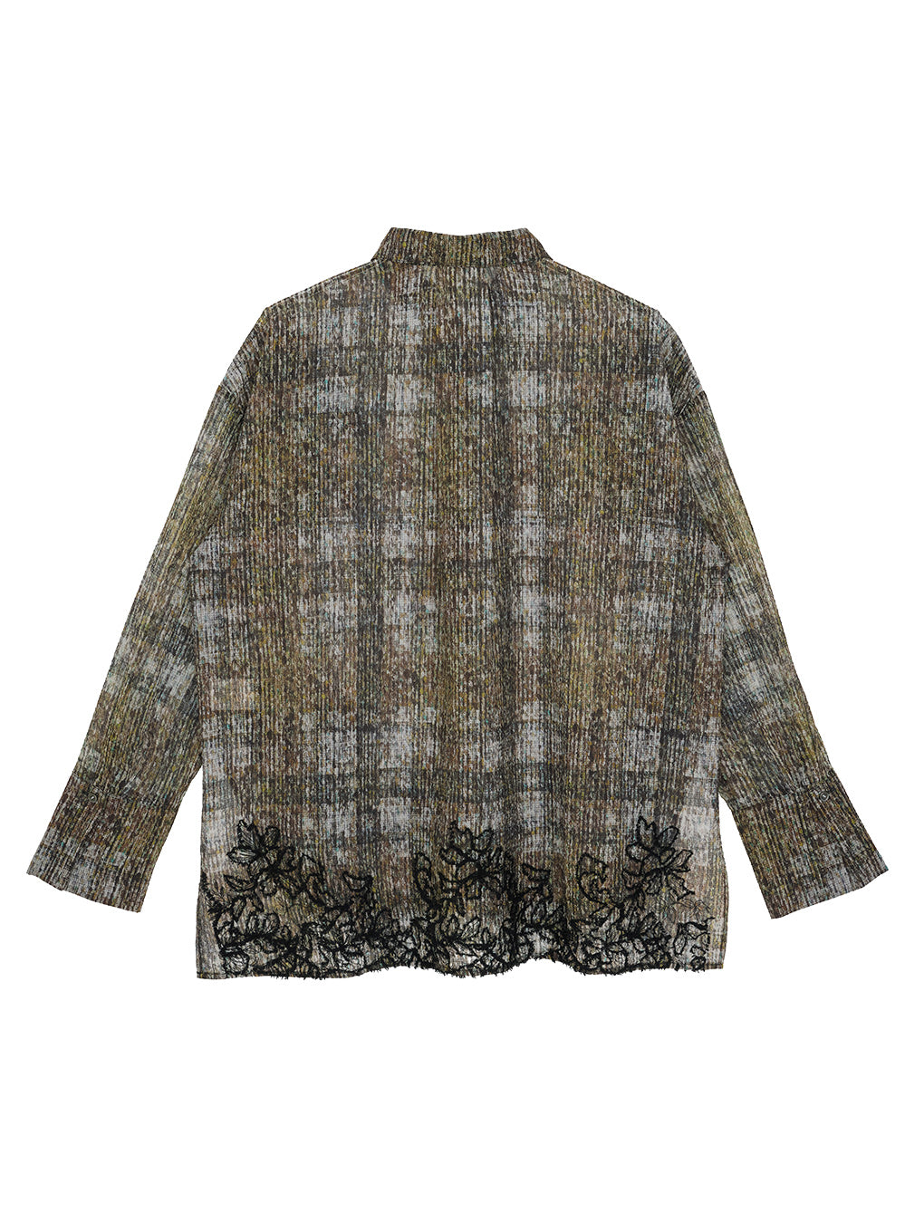 VINTAGE CHECK EMBROIDERY SHIRT
