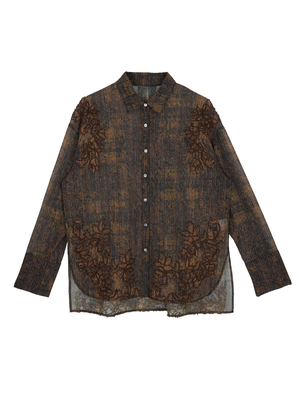 VINTAGE CHECK EMBROIDERY SHIRT