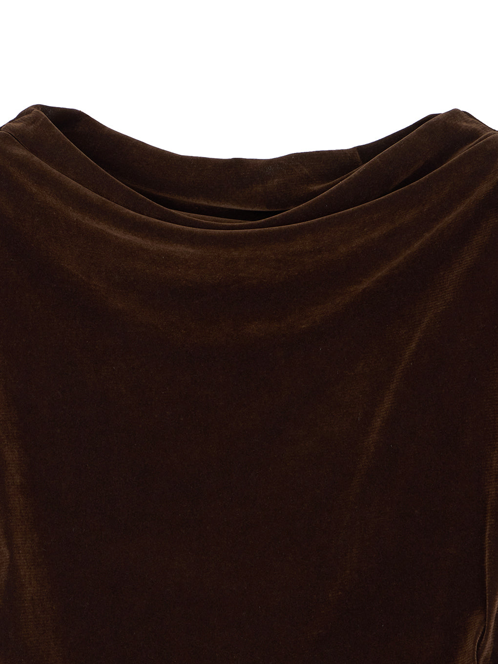 2WAY DRAPE VELOUR TOP