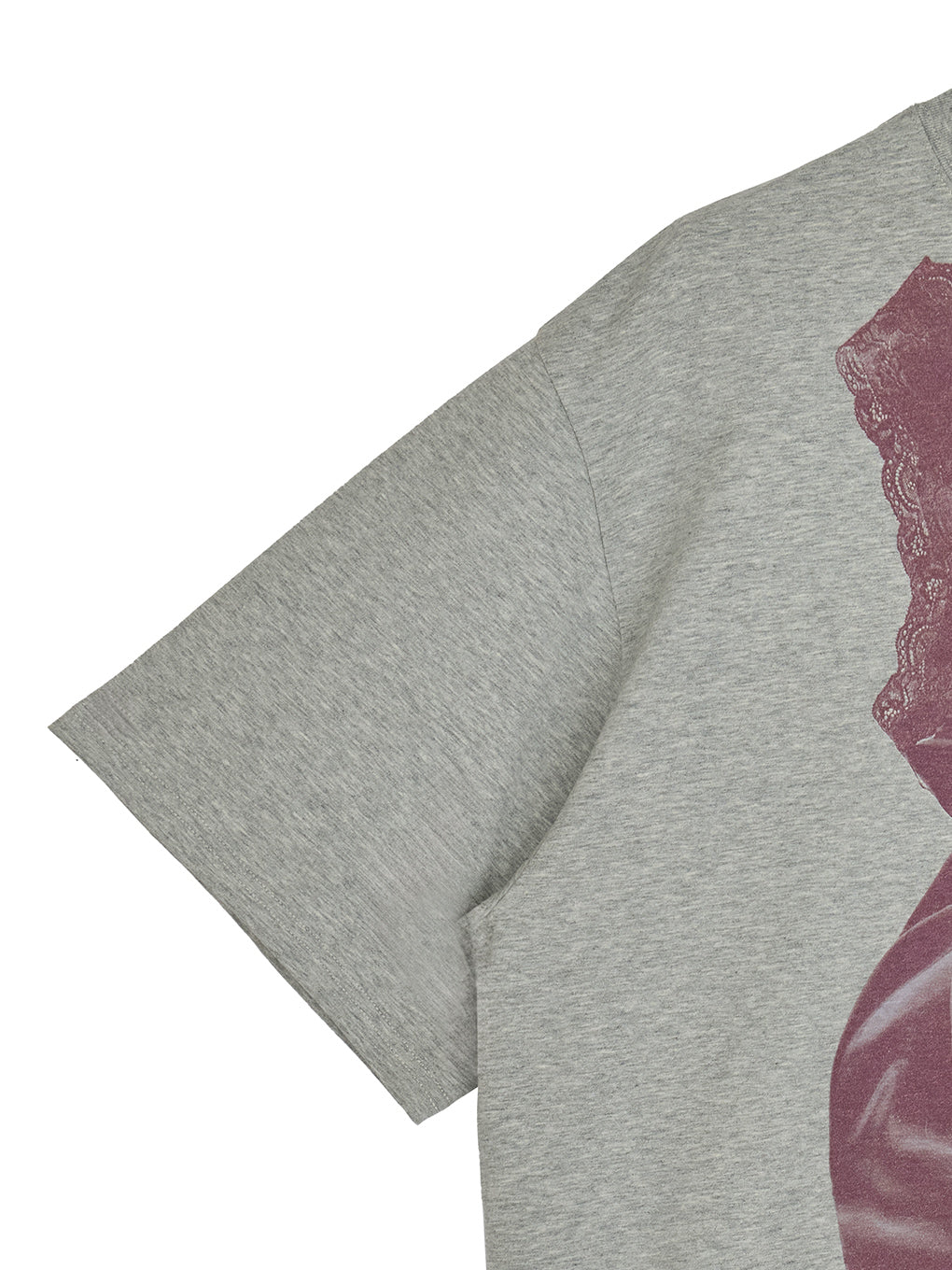 LACY SATIN PRINT TEE