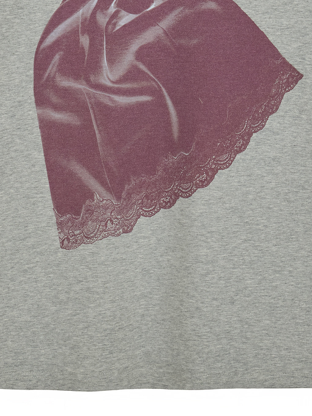LACY SATIN PRINT TEE