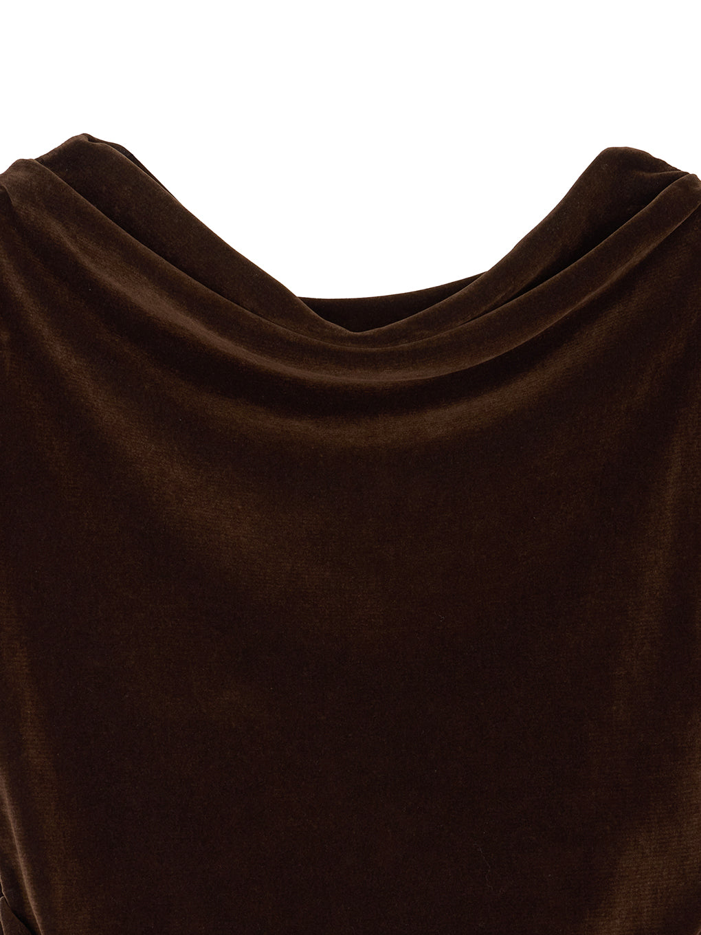 2WAY DRAPE VELOUR TOP