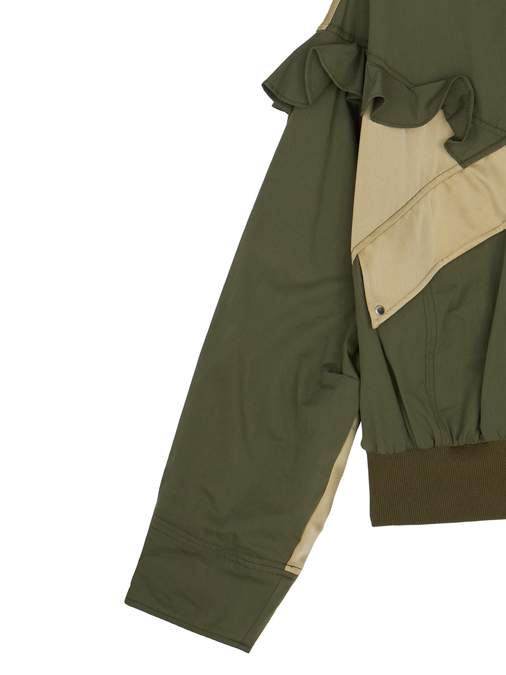 MILITARY NYLON FRILL BLOUSON