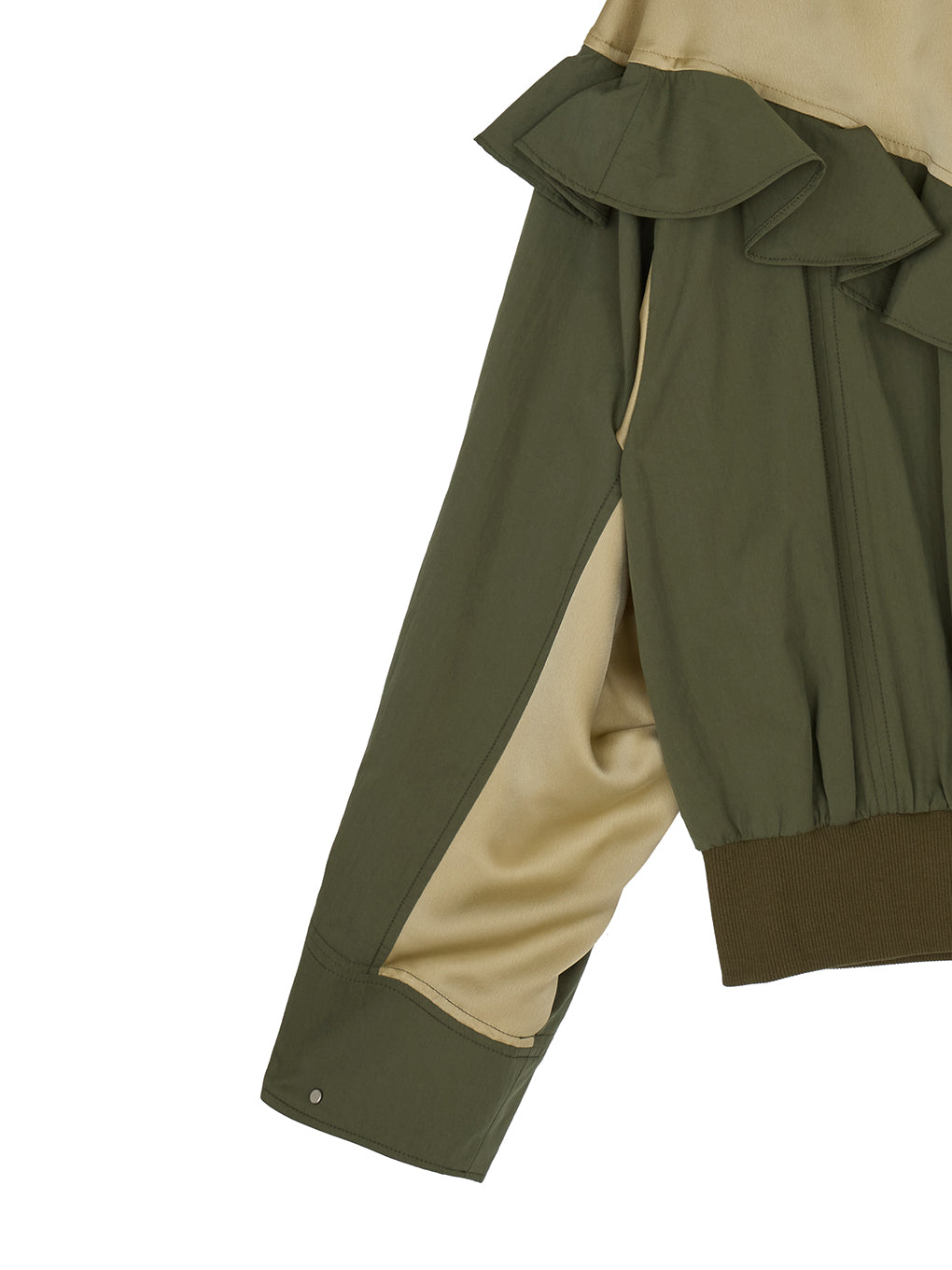 MILITARY NYLON FRILL BLOUSON