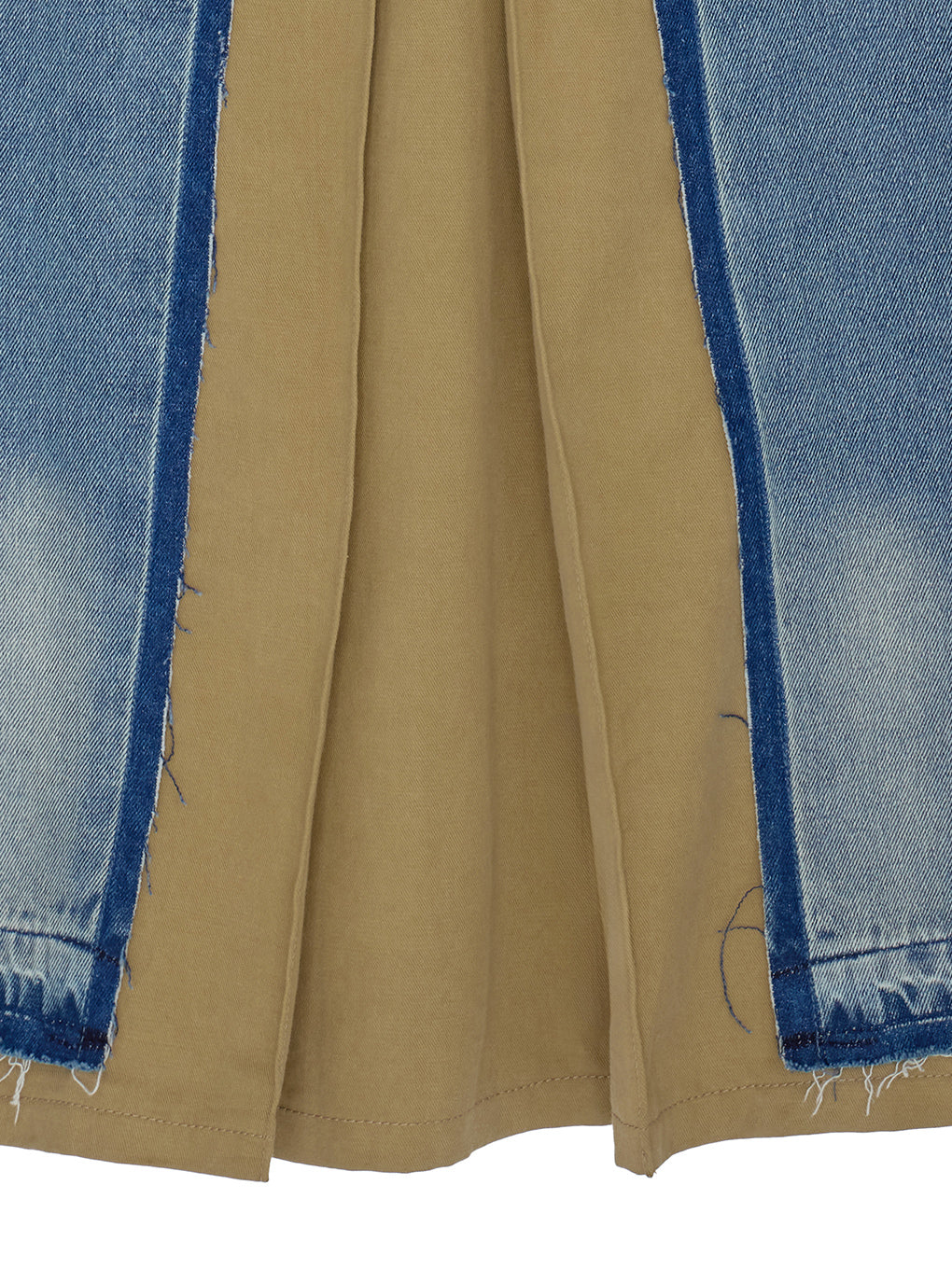 REMAKE DENIM CHINO SKIRT