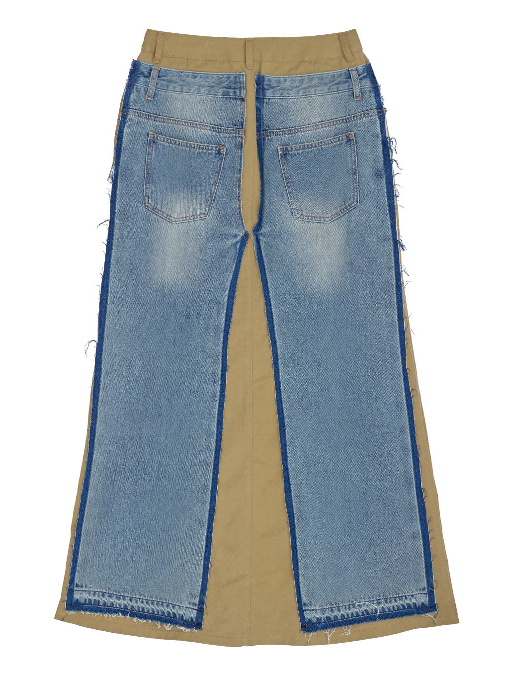 REMAKE DENIM CHINO SKIRT