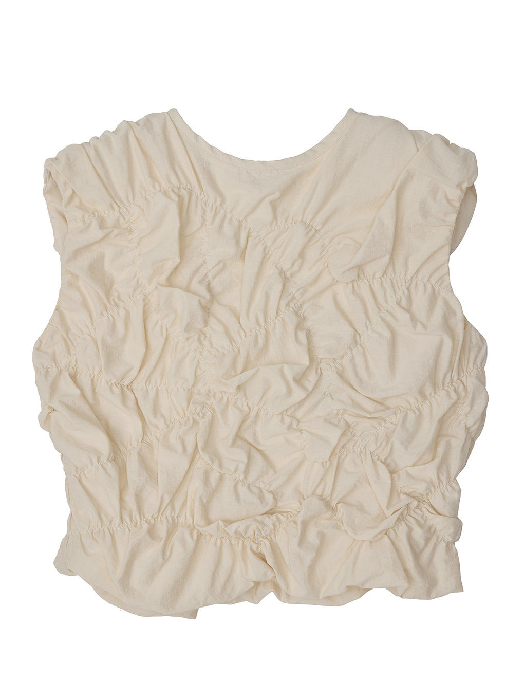 BUMPY GATHER BACK OPEN TOP