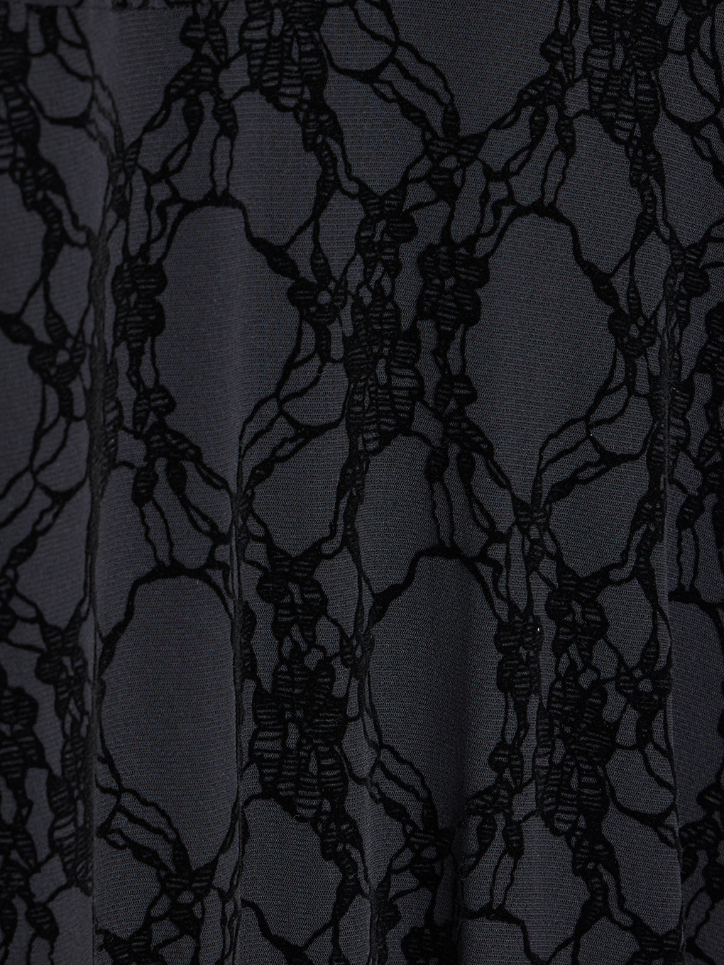 SHEER FLOCKY SEMI FLARE SKIRT