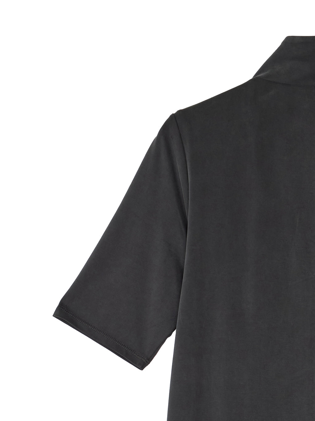 FIBRYL HIGH NECK ZIP CUT DRESS