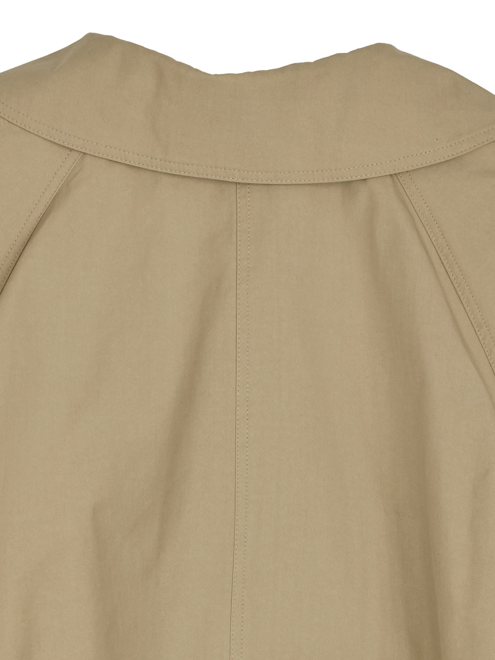 DRAWSTRING YOKE TRENCH SHORT COAT