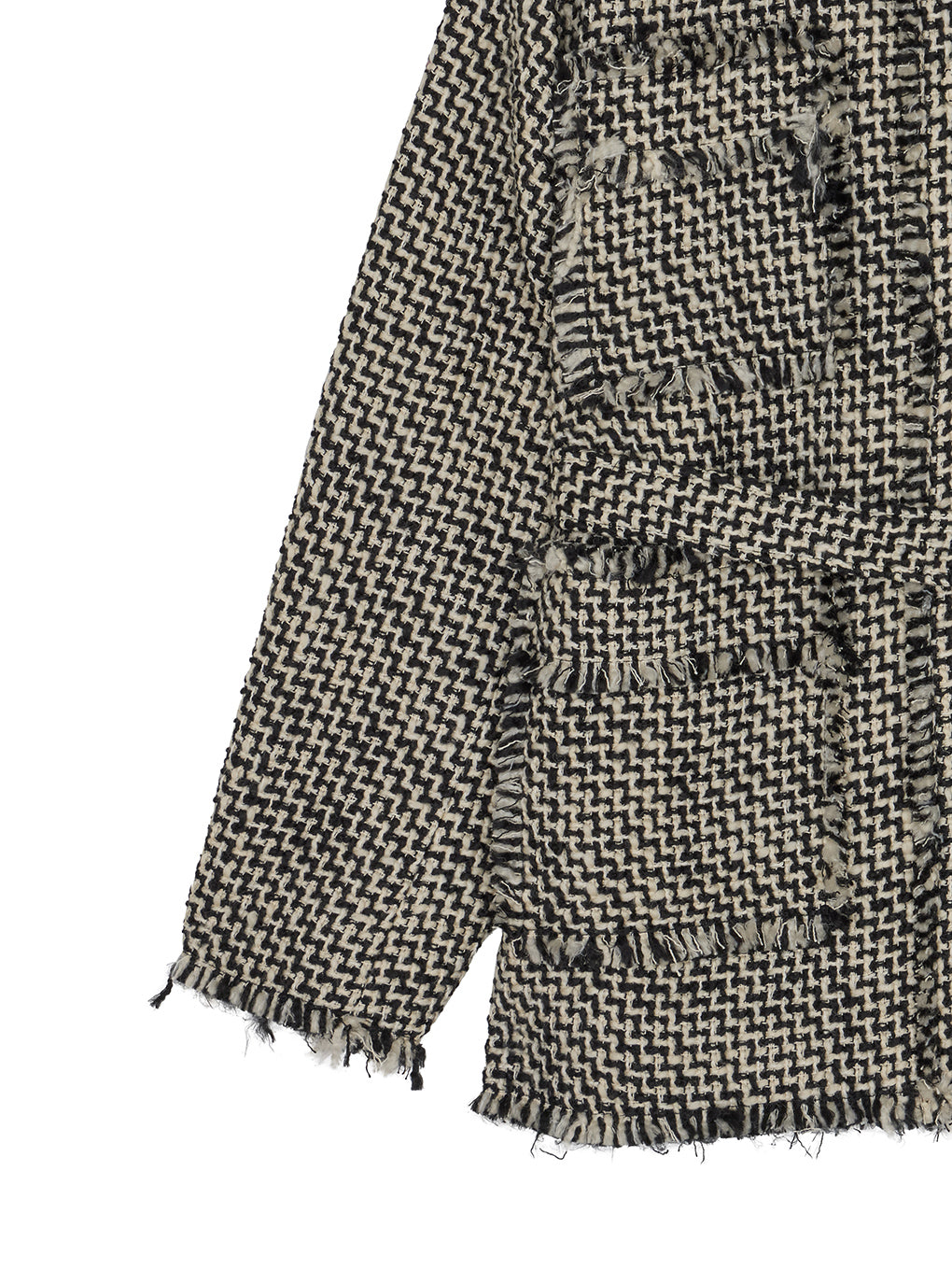TWEED FRINGE MEDIUM JACKET