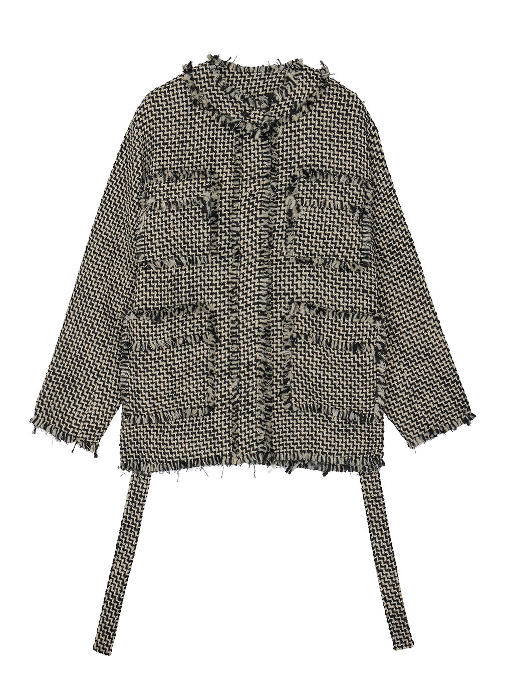 TWEED FRINGE MEDIUM JACKET