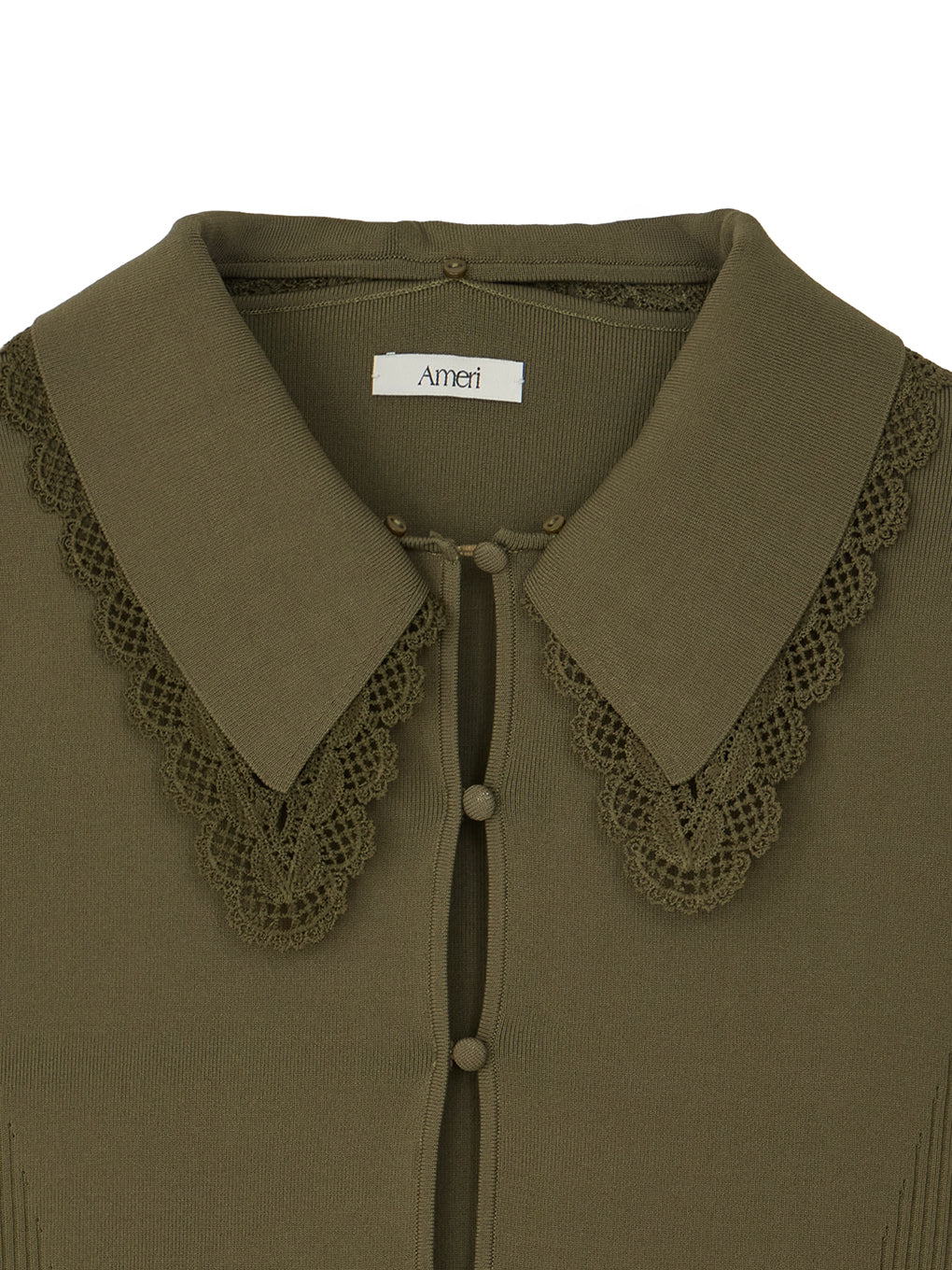 3WAY LACECOLLAR KNIT CARDIGAN