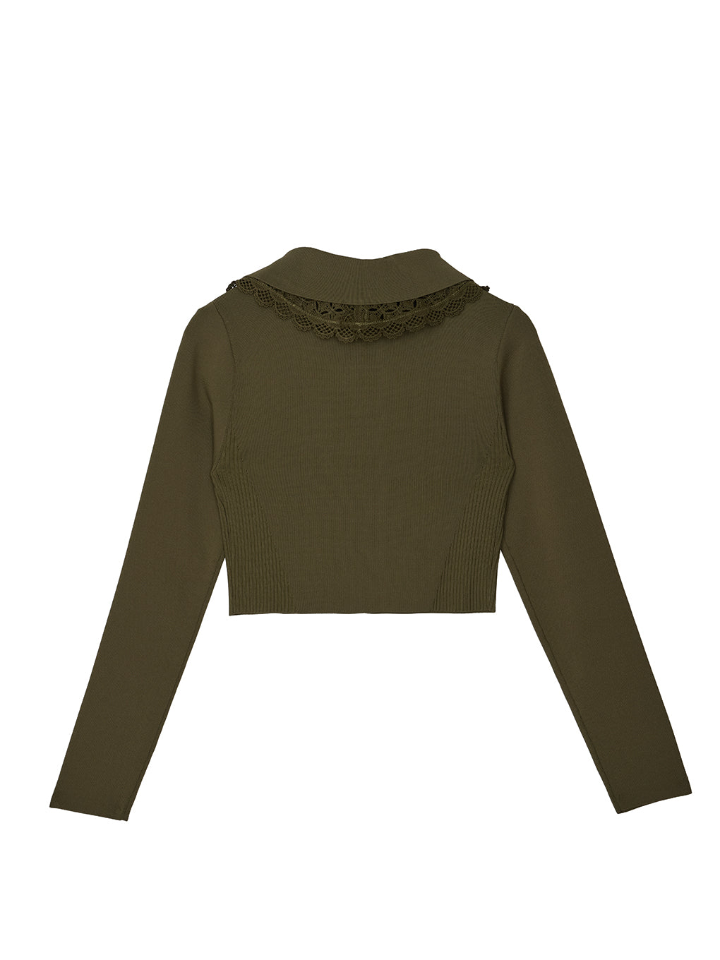 3WAY LACECOLLAR KNIT CARDIGAN