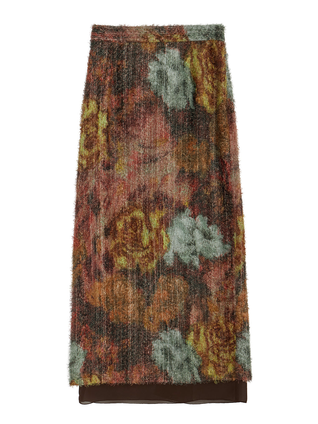 WOVEN PATTERN FLOWER SKIRT
