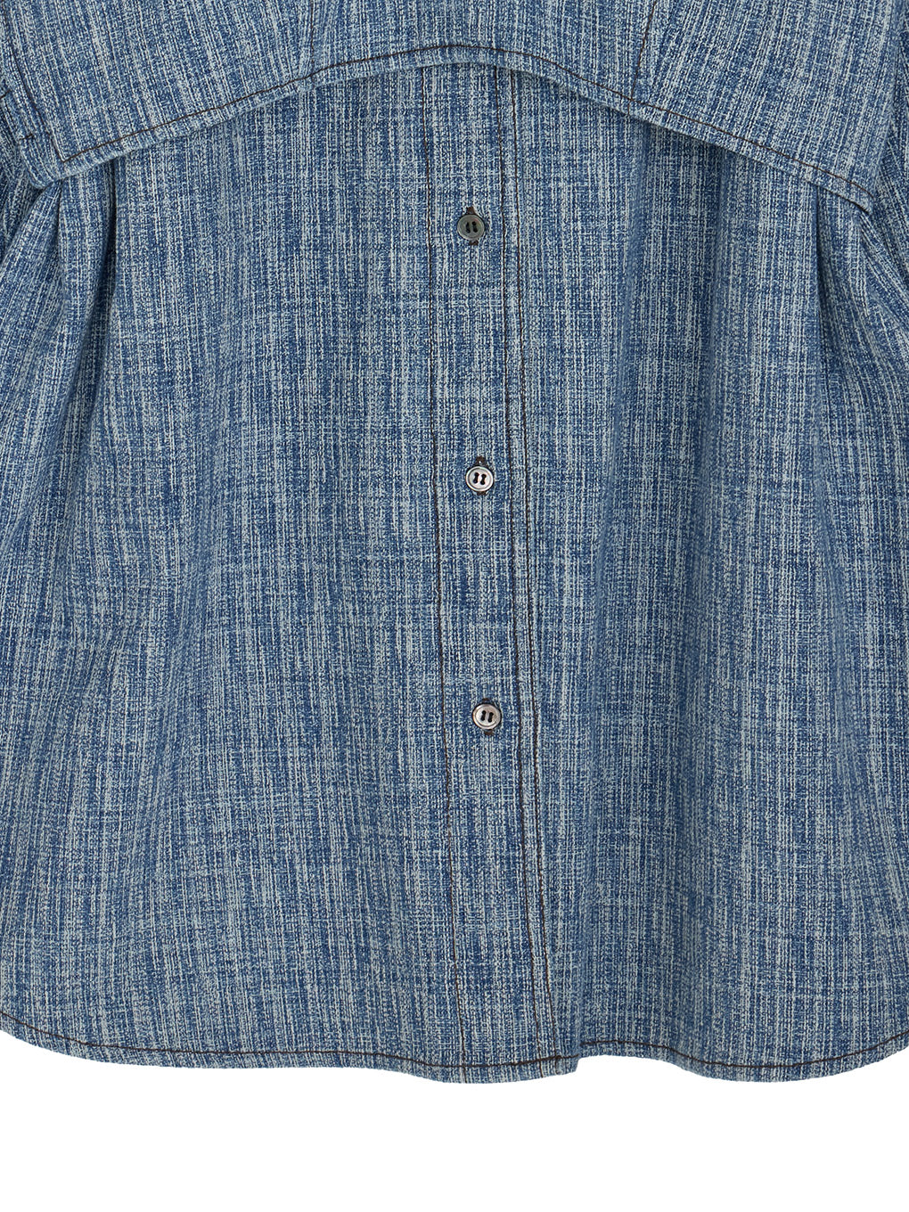 BUSTIER SET OVER DENIM HICKORY SHIRT