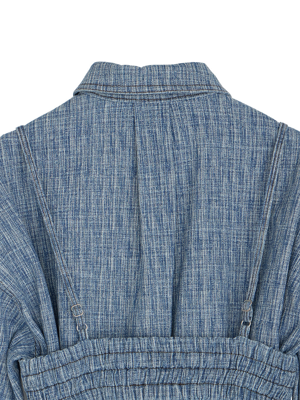 BUSTIER SET OVER DENIM HICKORY SHIRT