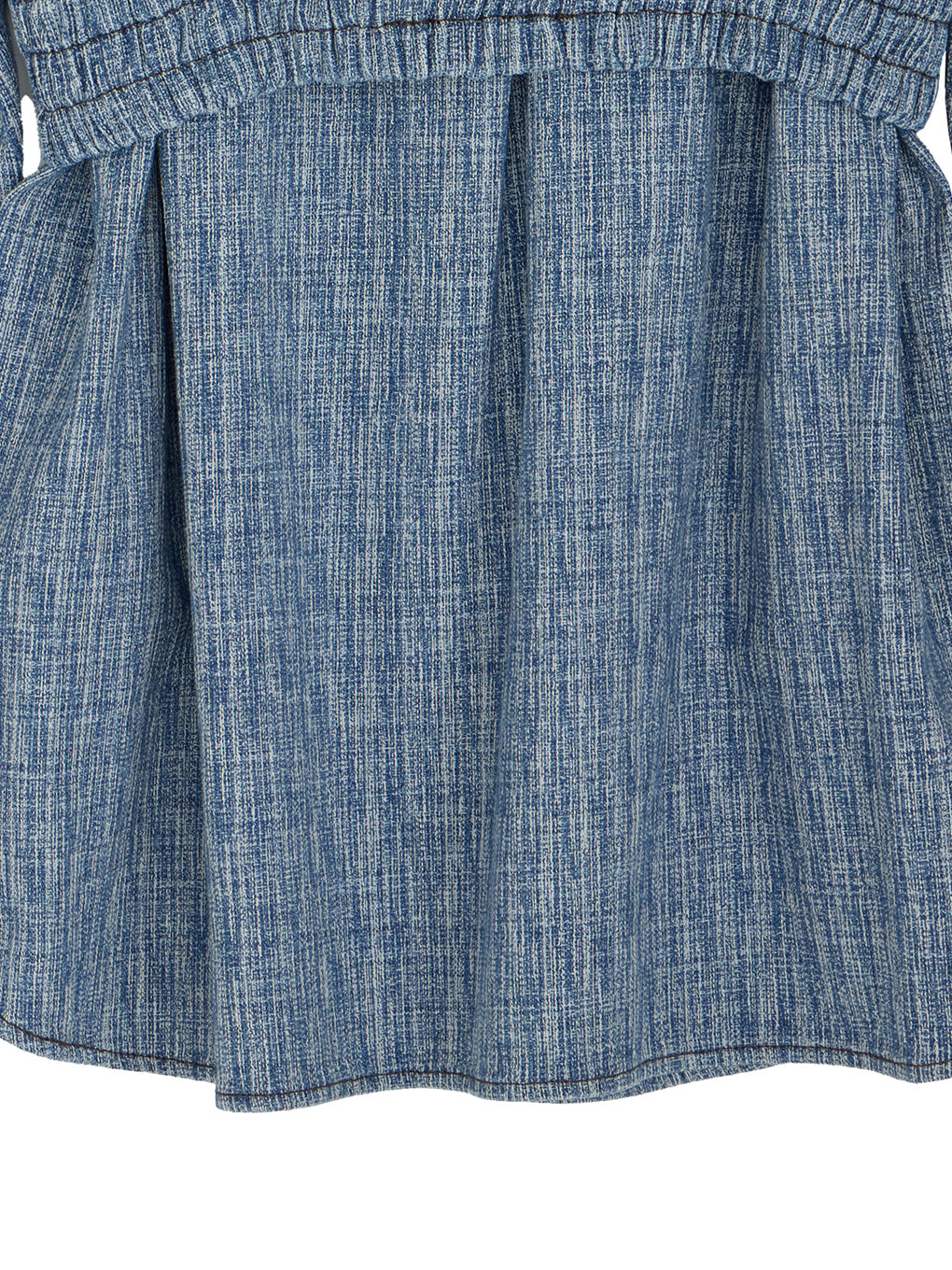 BUSTIER SET OVER DENIM HICKORY SHIRT