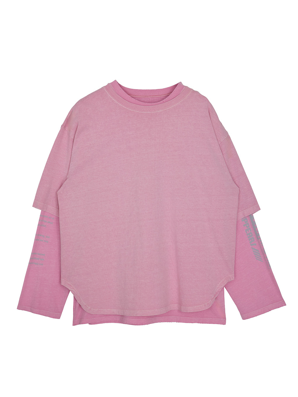 VINTAGE LIKE LAYERED TEE SET