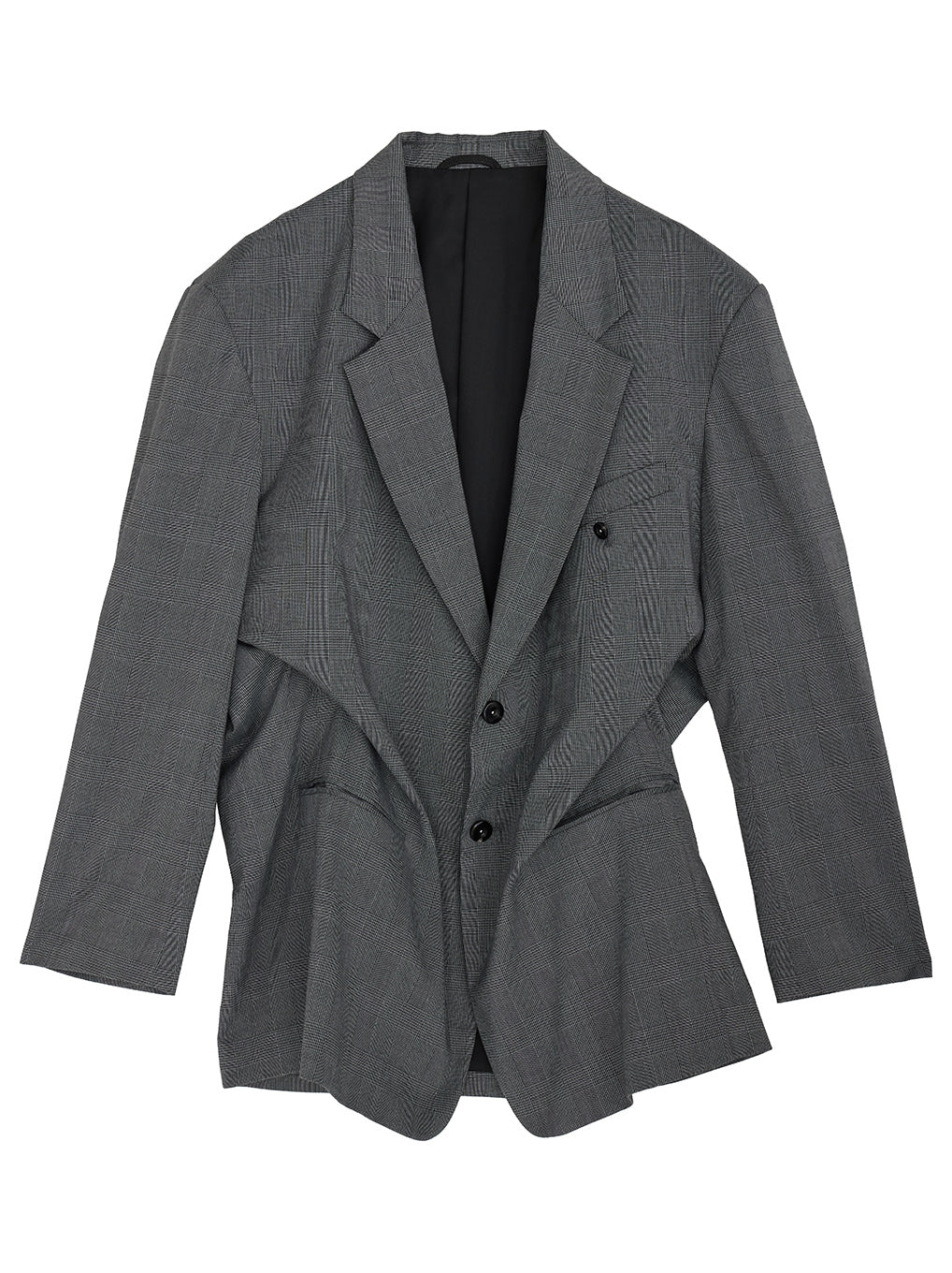 DEFORMATION TACK HOUNDSTOOTH JACKET