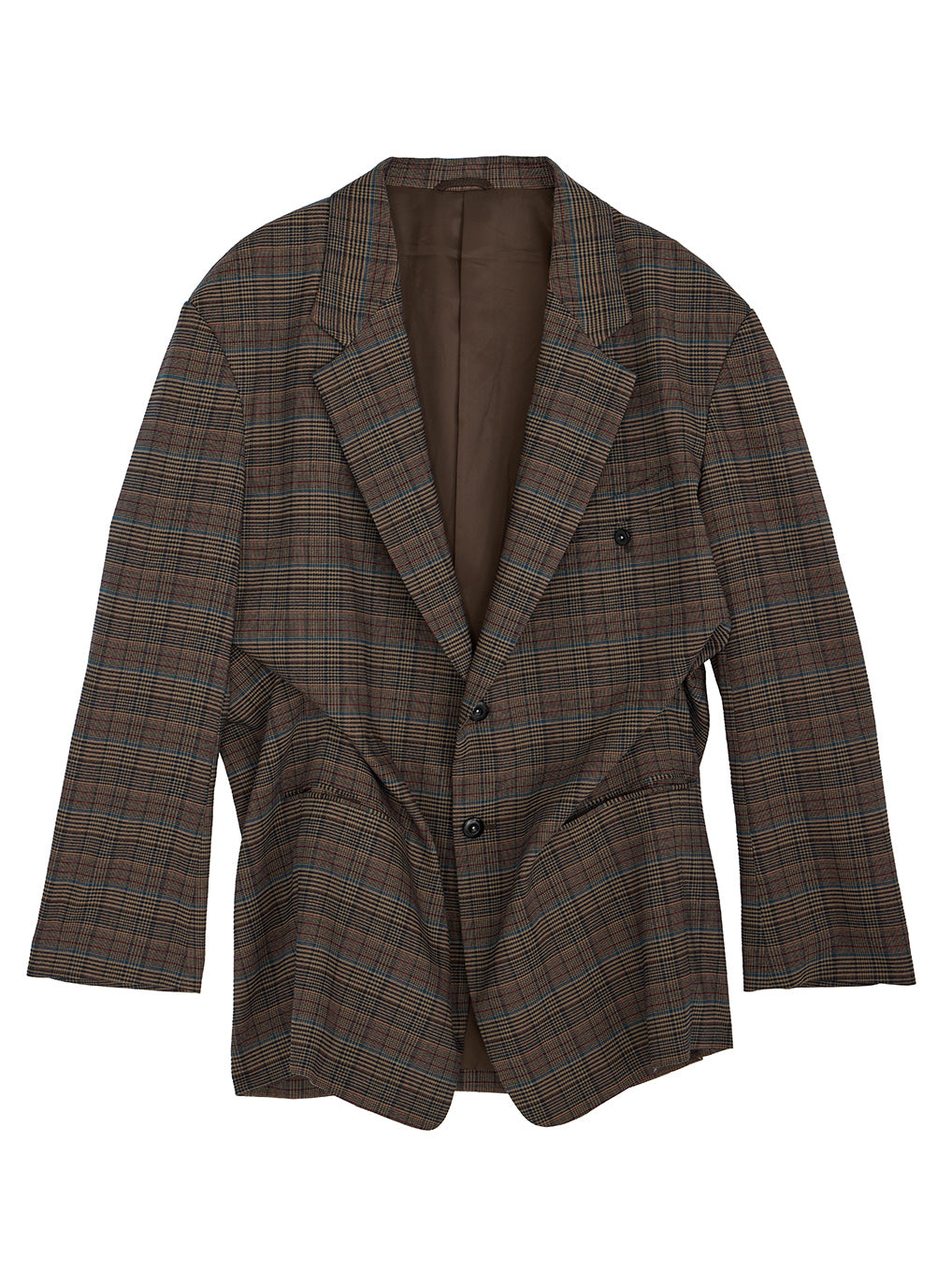 DEFORMATION TACK CHECK JACKET