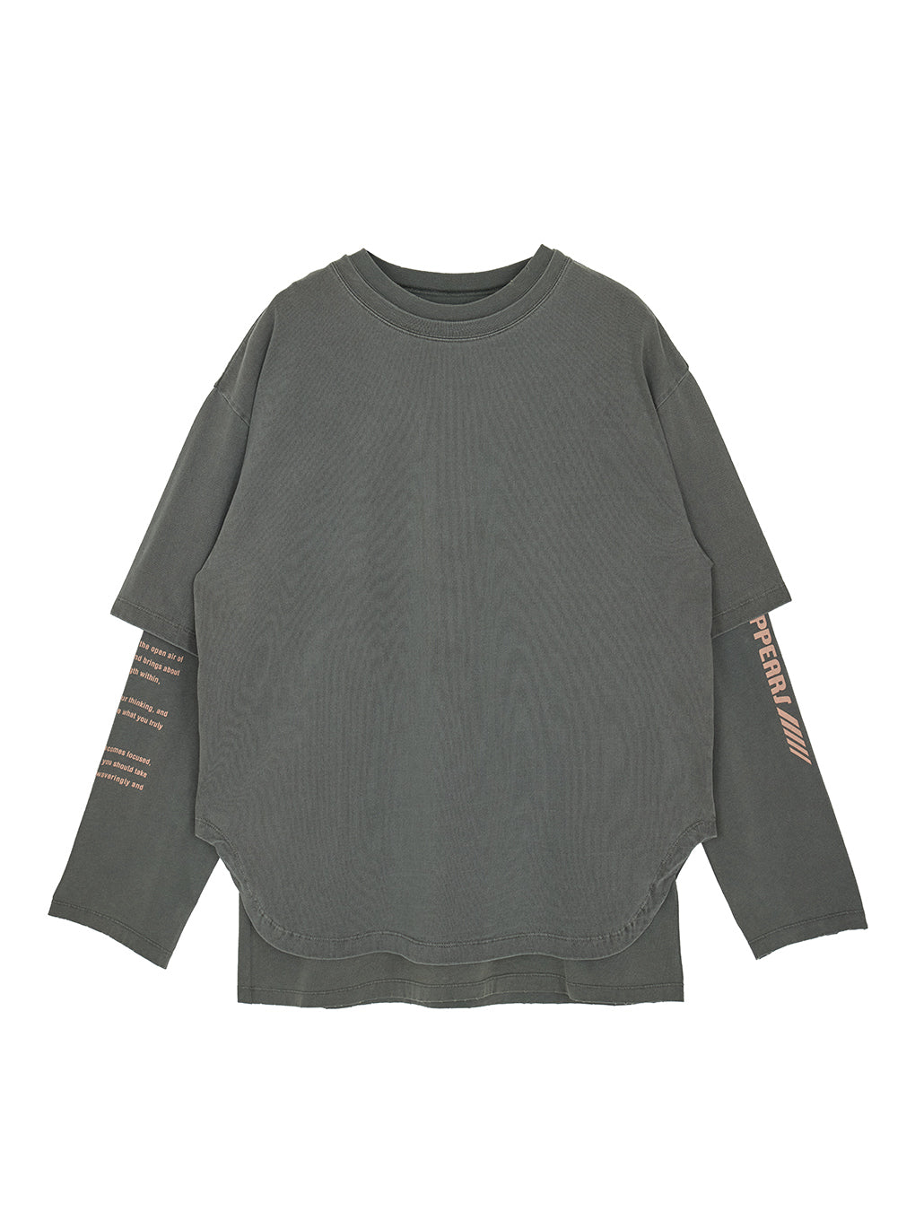 VINTAGE LIKE LAYERED TEE SET