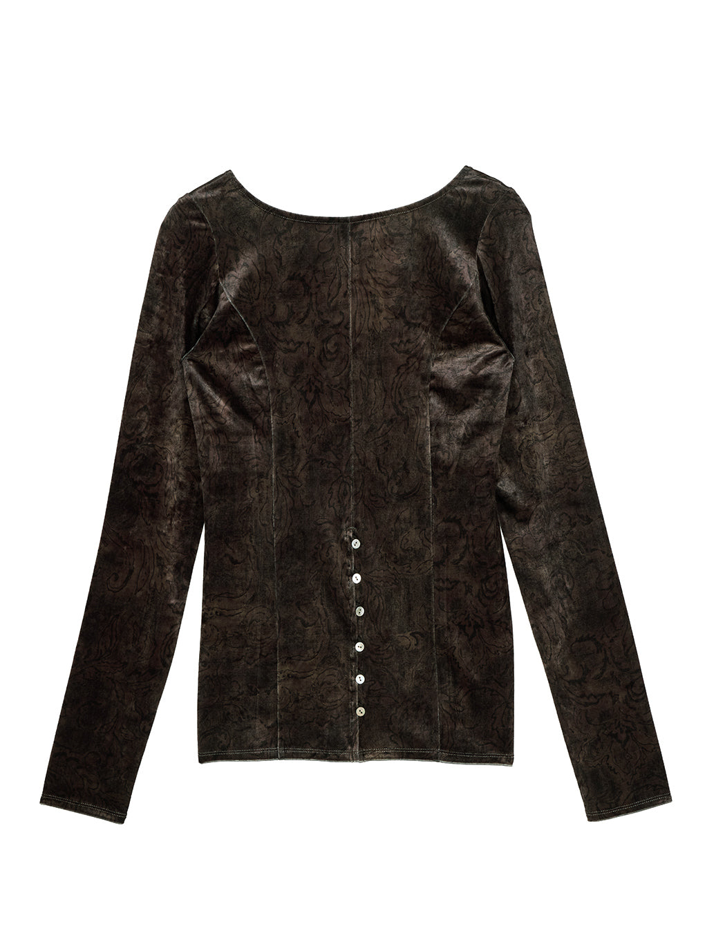 VINTAGE PAISLEY VELOUR TOP