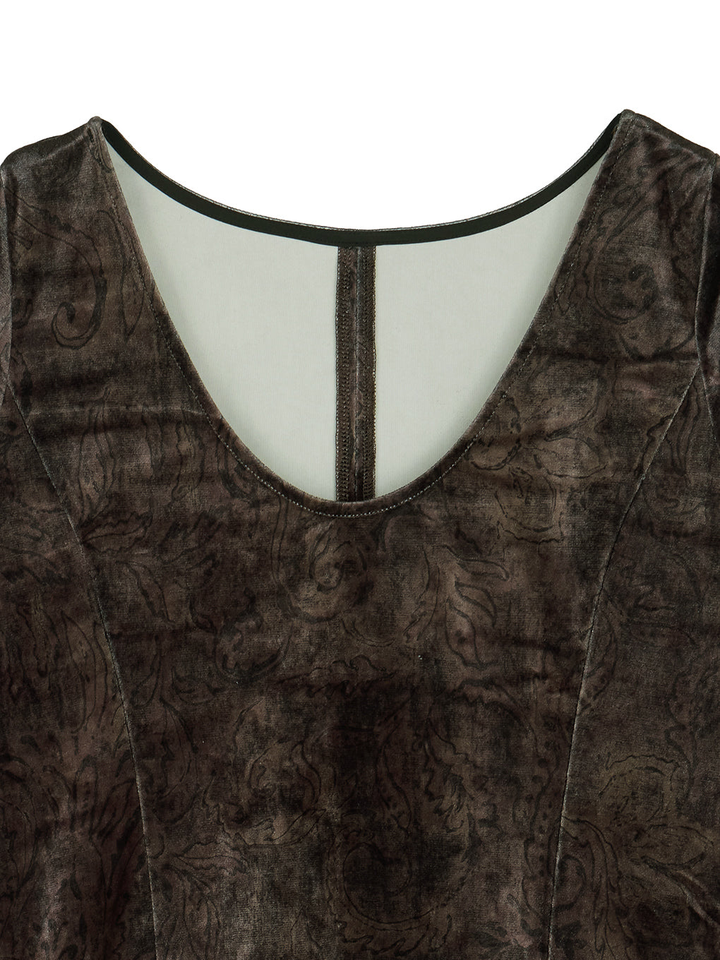 VINTAGE PAISLEY VELOUR TOP