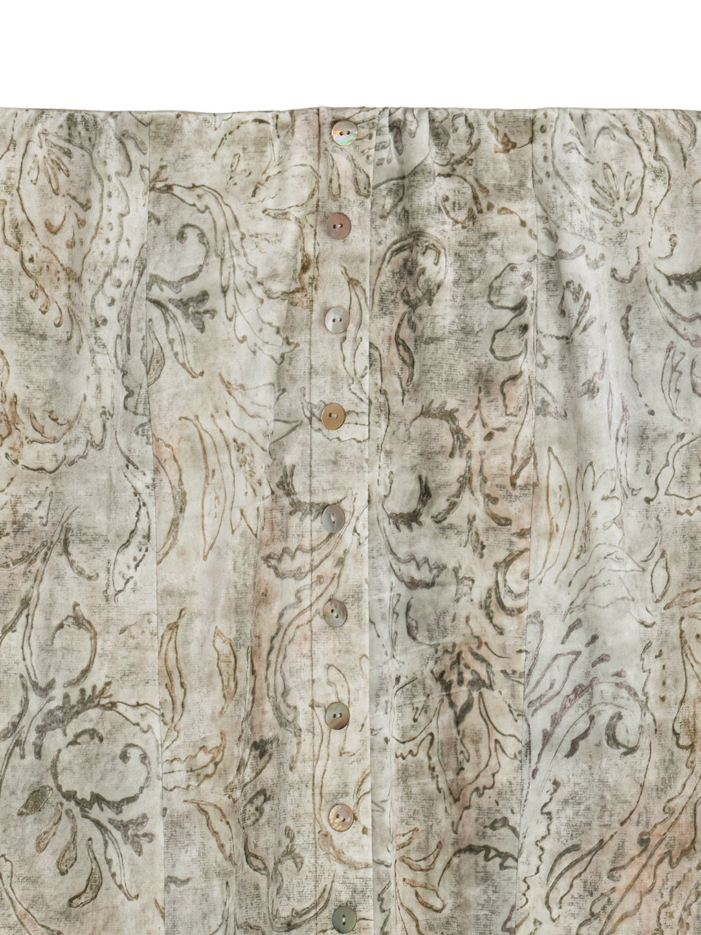 VINTAGE PAISLEY VELOUR NARROW SKIRT