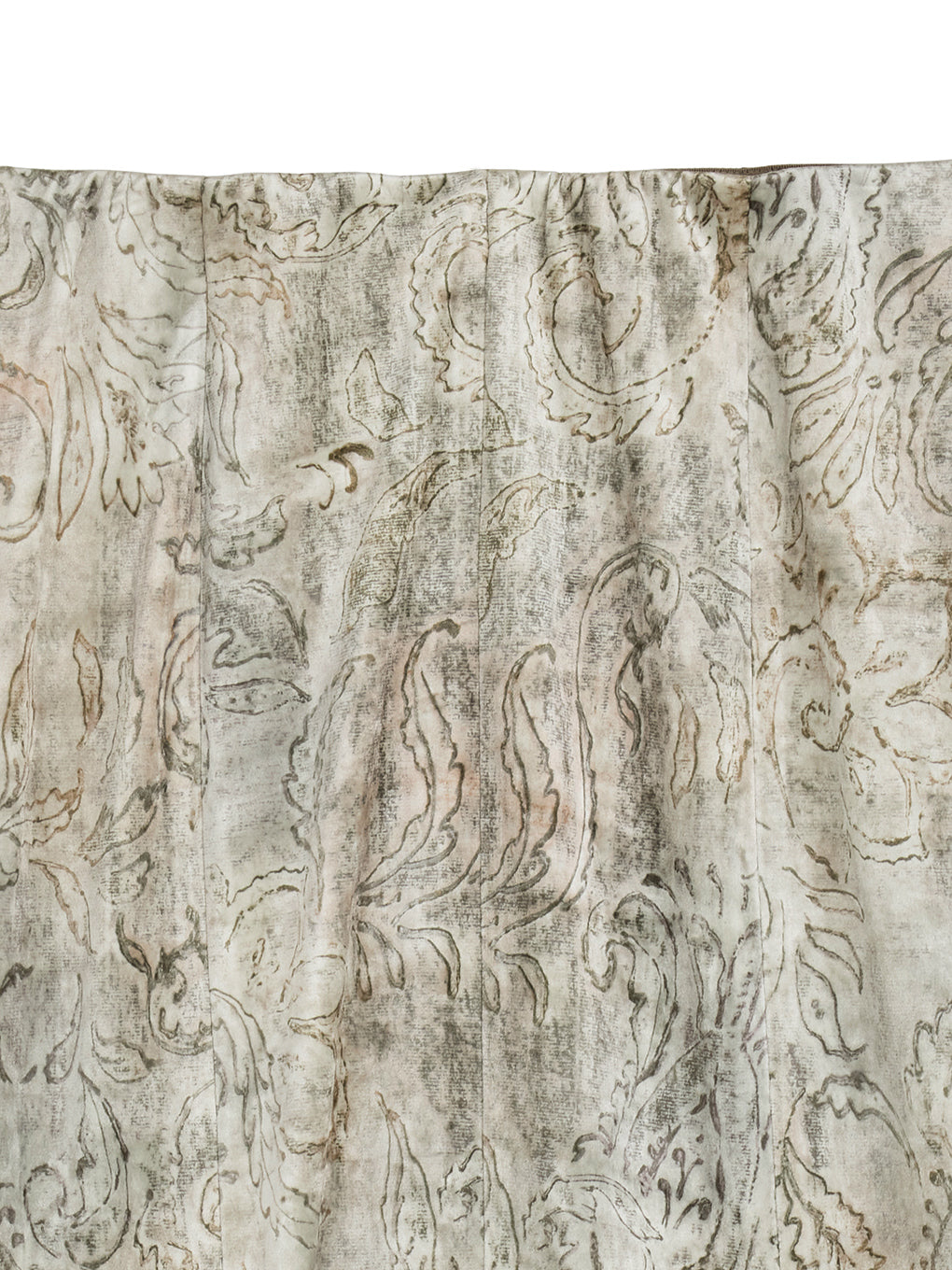 VINTAGE PAISLEY VELOUR NARROW SKIRT
