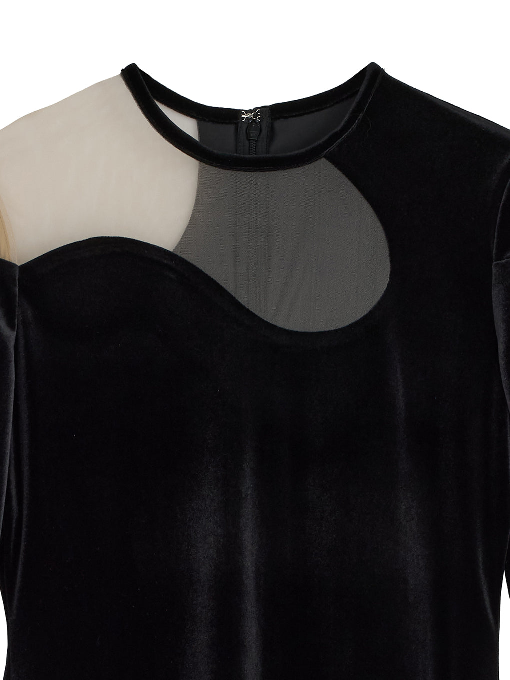 LAKE CURVE VELOUR DRESS