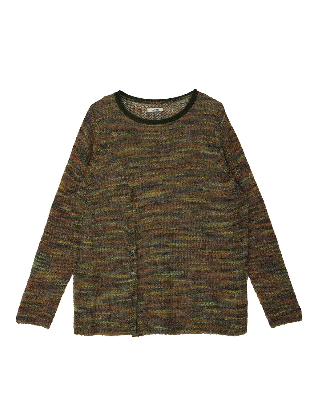 VARIEGATED SHEER KNIT TOP