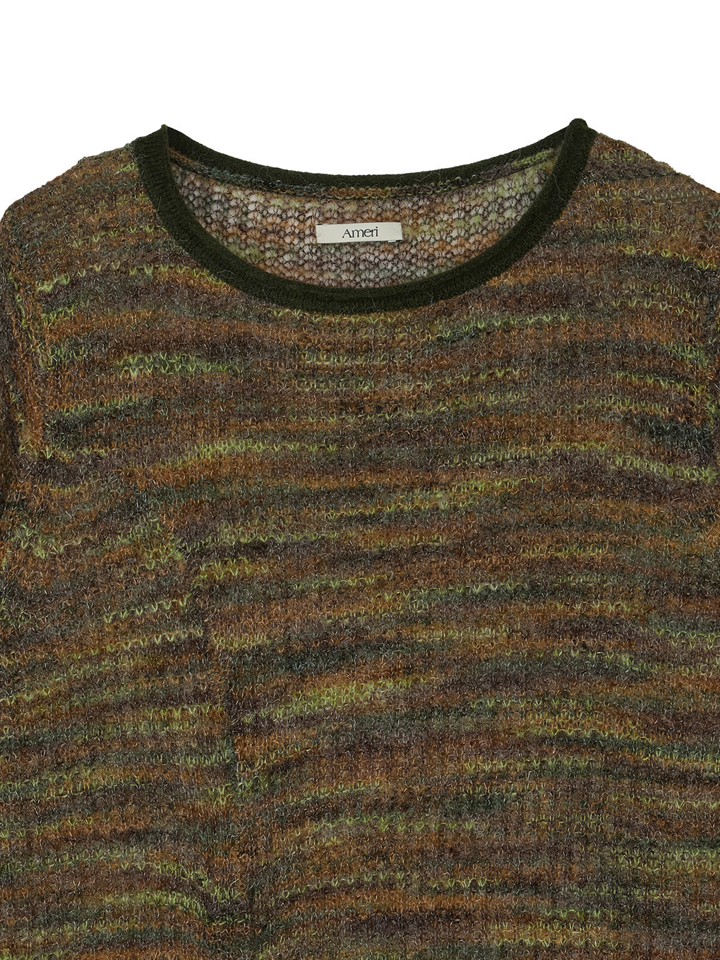 VARIEGATED SHEER KNIT TOP