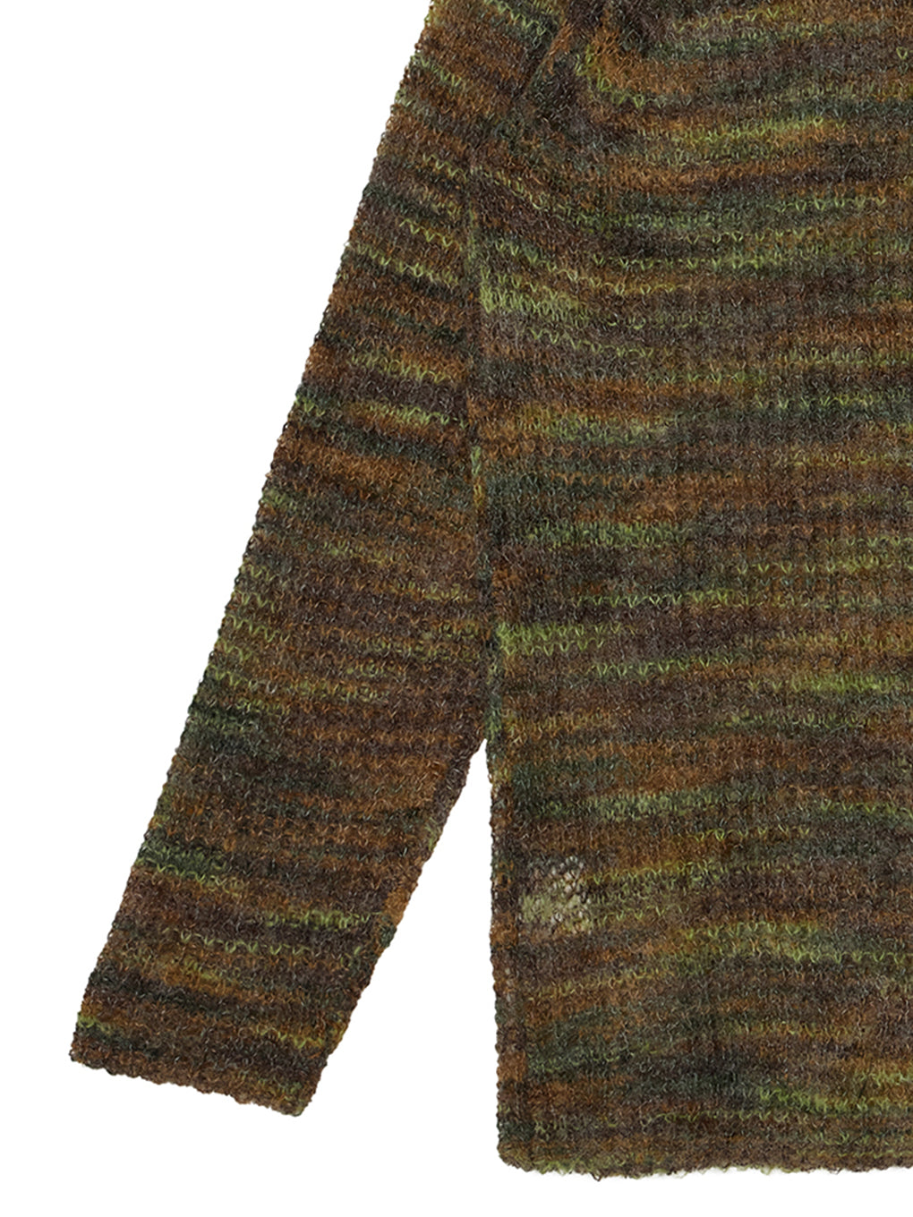 VARIEGATED SHEER KNIT TOP