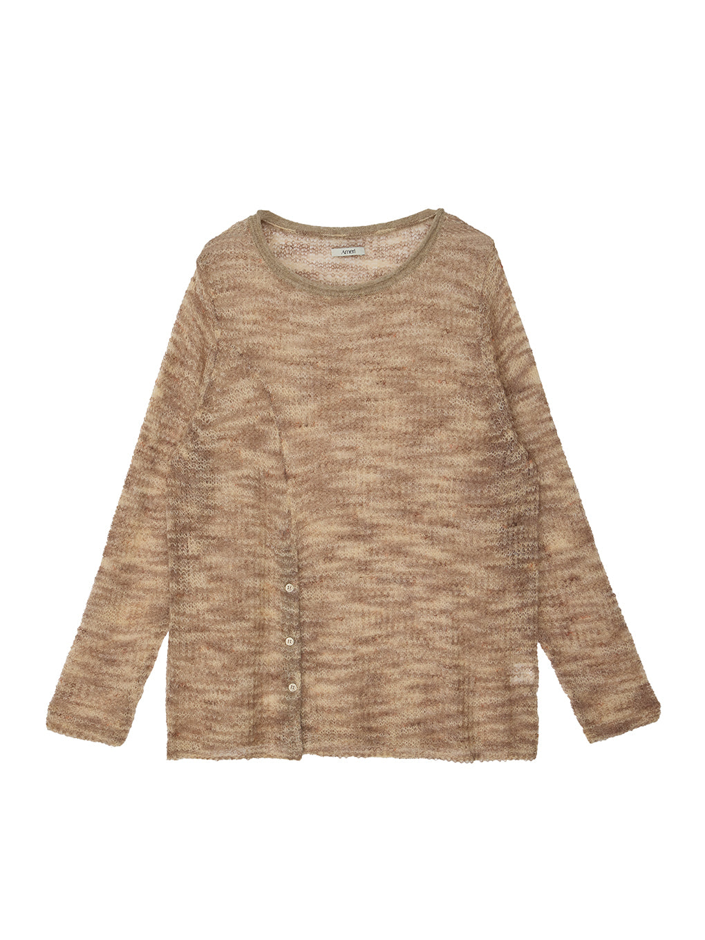 VARIEGATED SHEER KNIT TOP