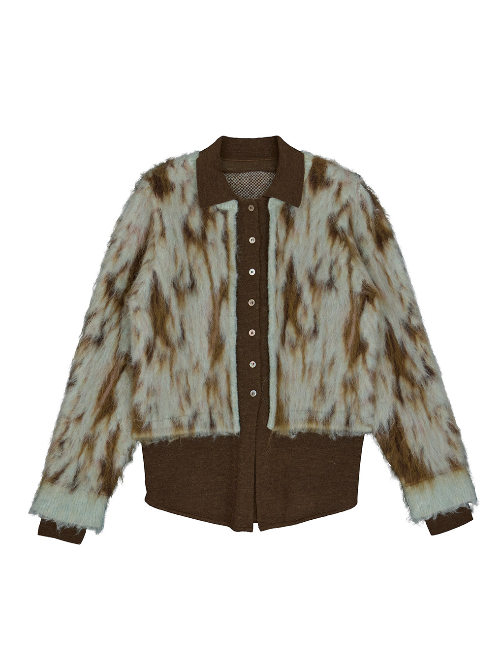 SHERBET JACQUARD KNIT CARDIGAN