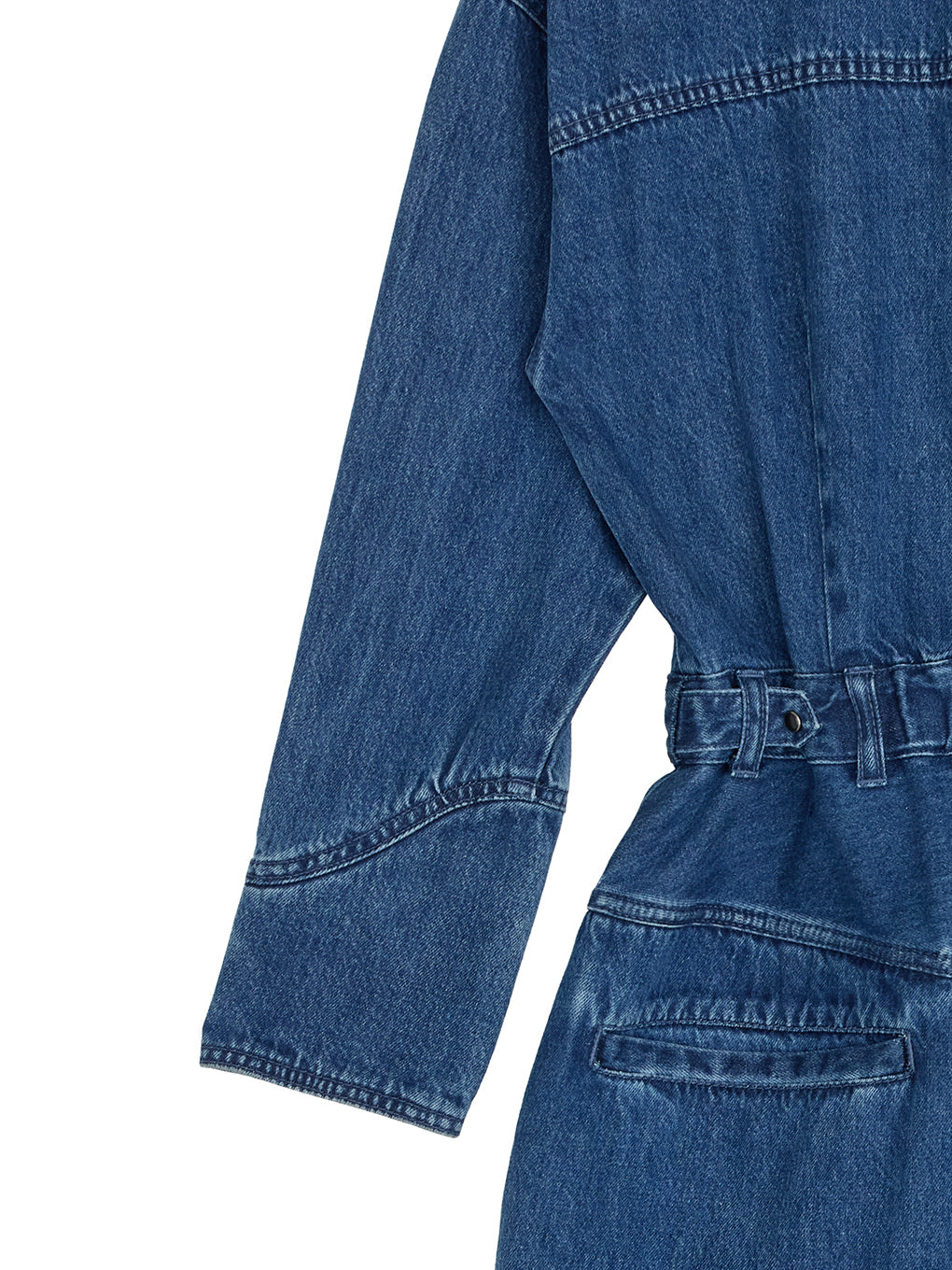 LACE UP DENIM ROMPERS