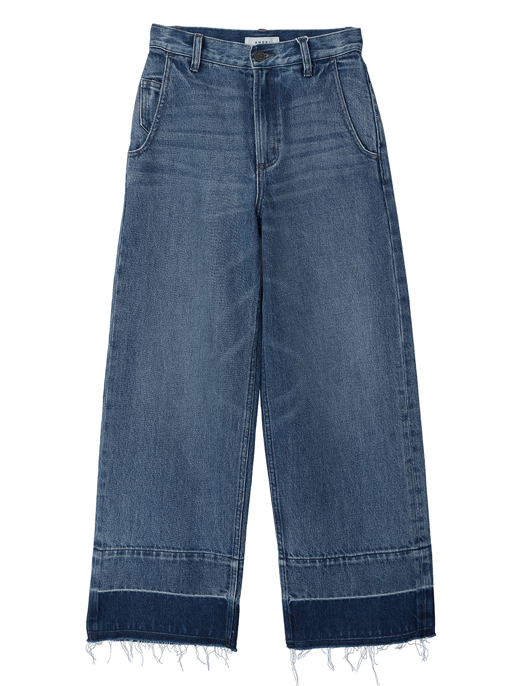 WIDE STRAIGHT DENIM PANTS