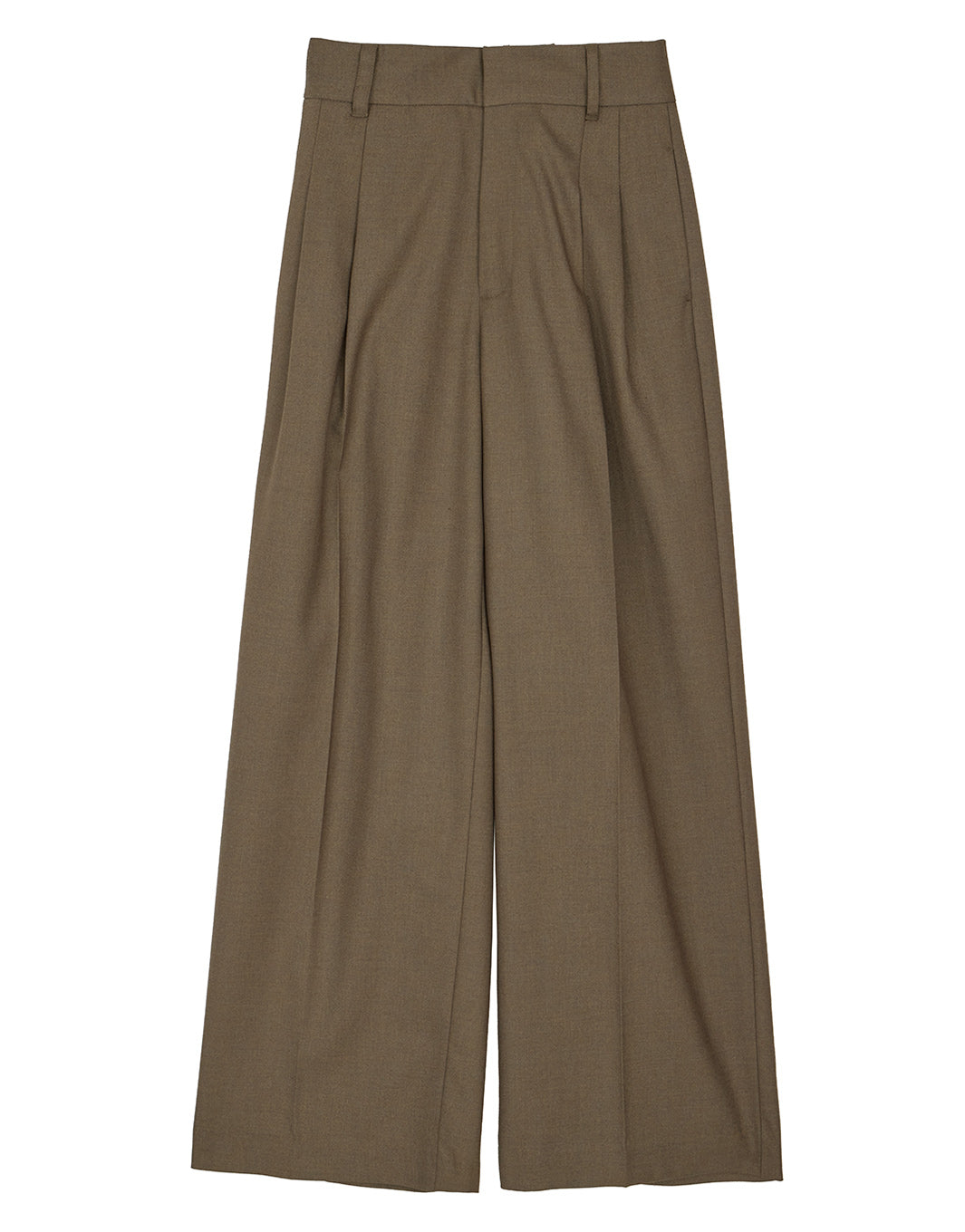 LOOSE STRAIGHT TUCK PANTS