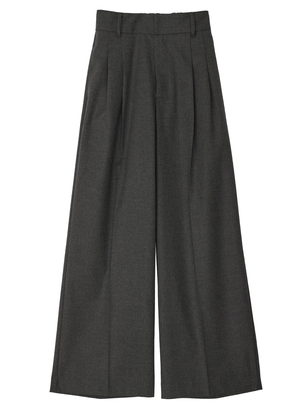LOOSE STRAIGHT TUCK PANTS