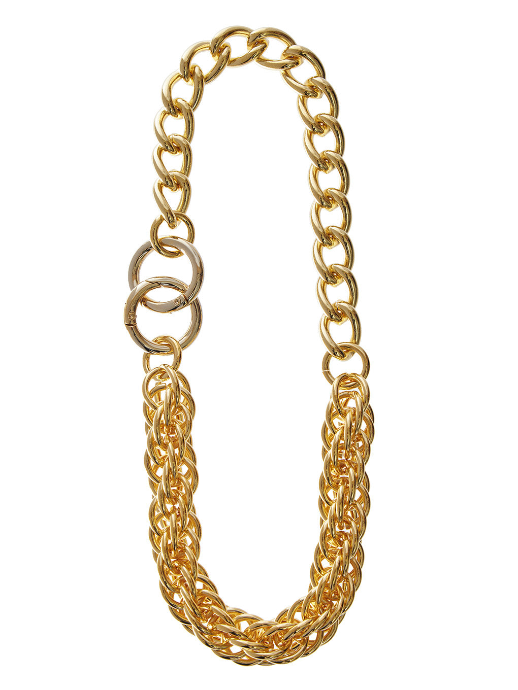 Bijou R.I DOUBLE CARABINER NECKLACE