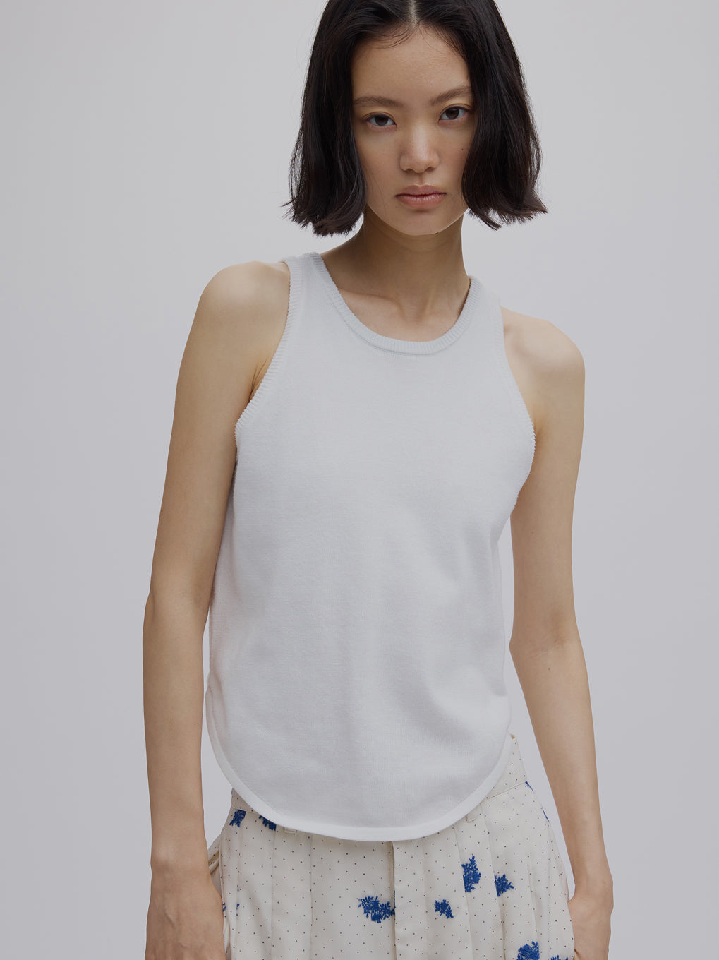 LOW BASIC COMPACT KNIT TANK TOP