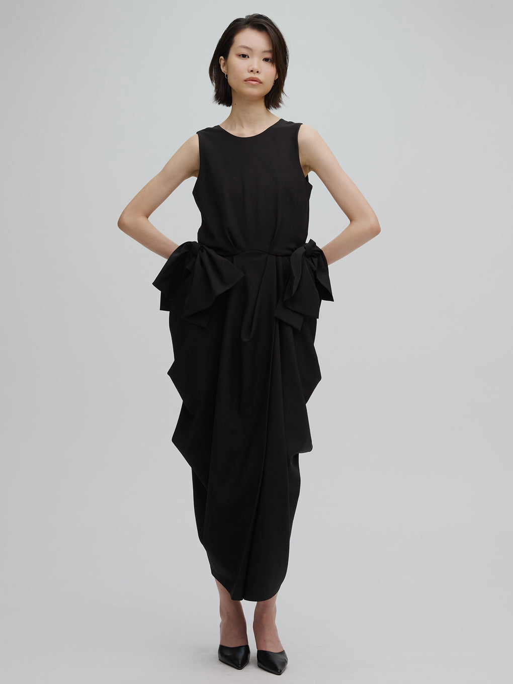 極美品 Ameri CONSTRUCTIVE RIBBON ROMPERS M 2WAY CONSTRUCTIVE RIBBON DRESS