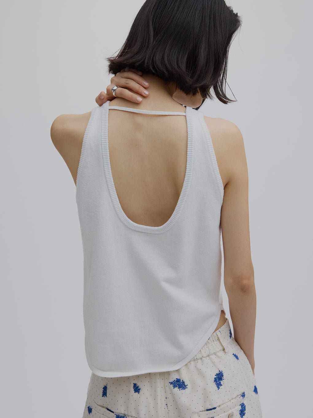 LOW BASIC COMPACT KNIT TANK TOP