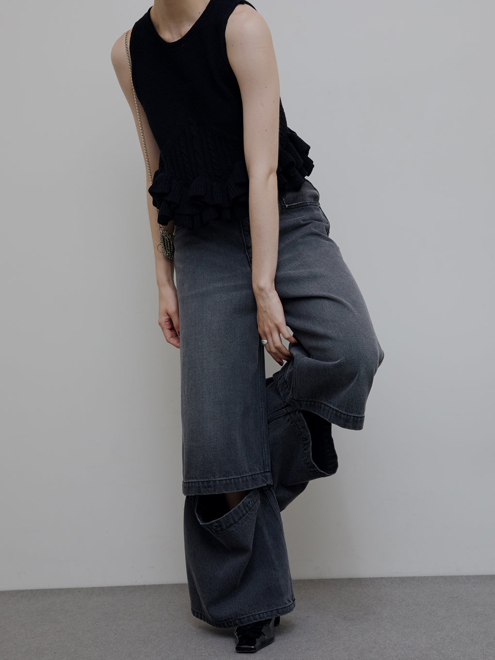 2WAY DETACHABLE DENIM PANTS