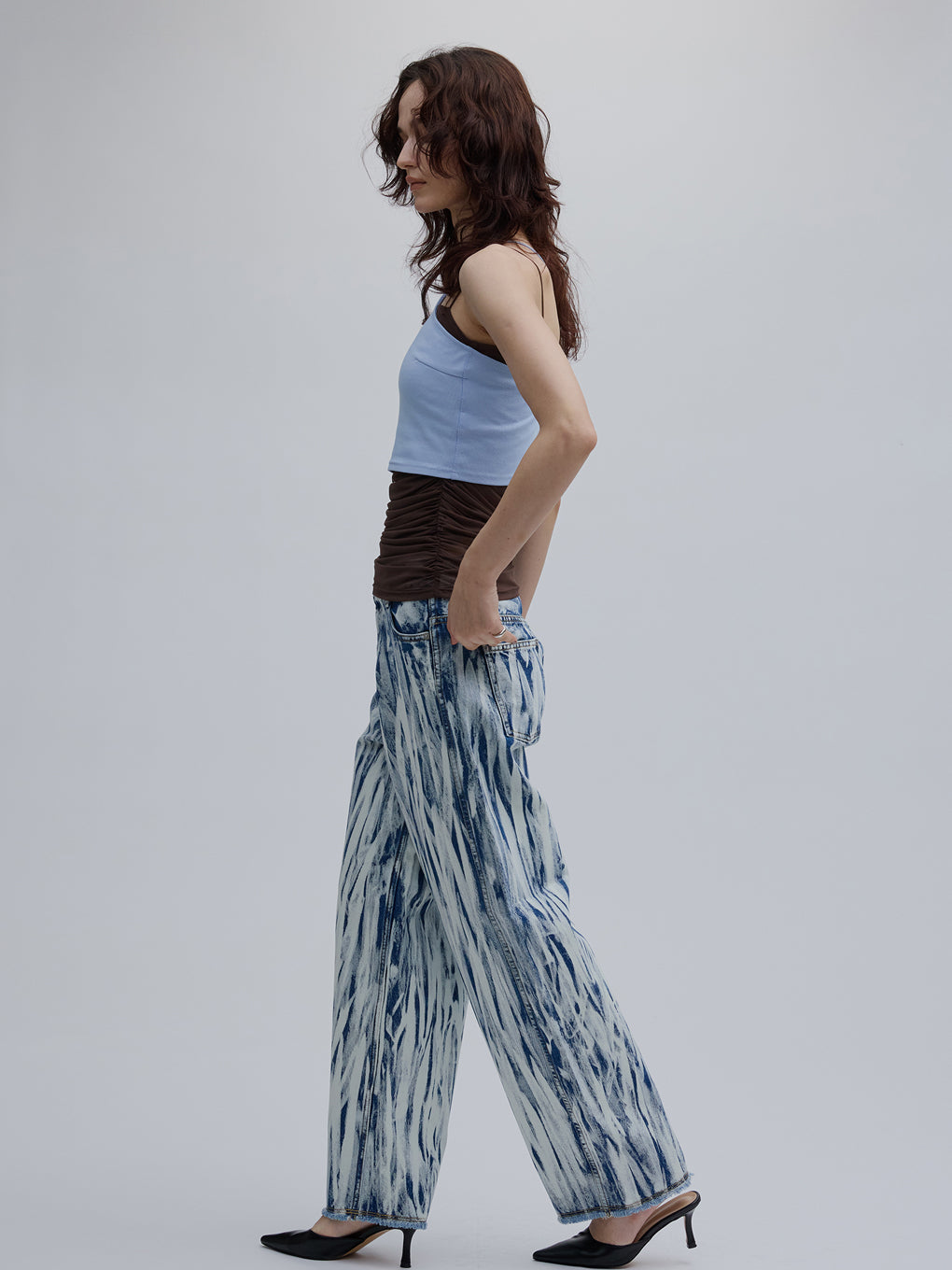 HAND BLEACH LOOSE DENIM
